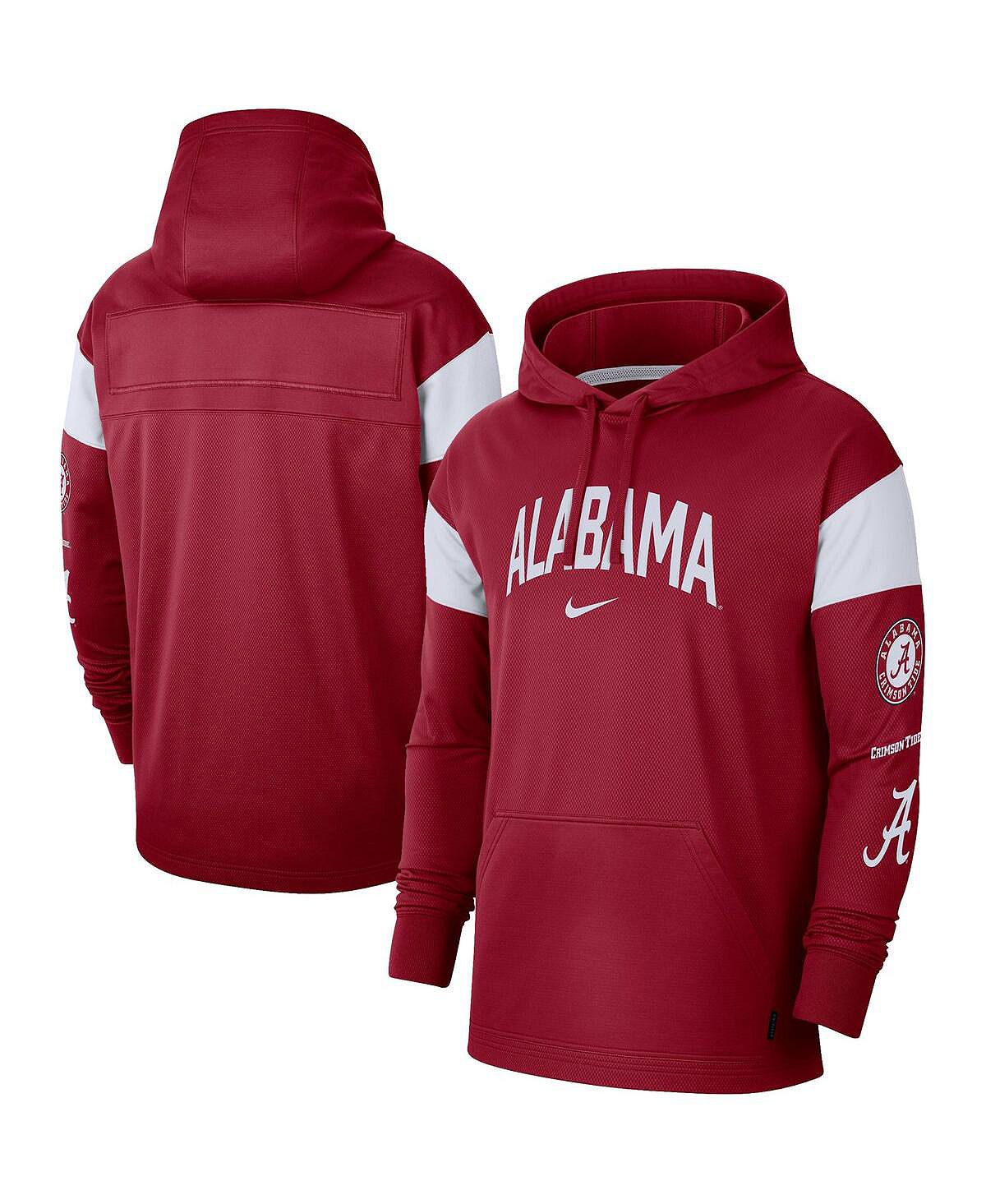 

Мужской пуловер с капюшоном Crimson Alabama Crimson Tide Jersey Performance Nike