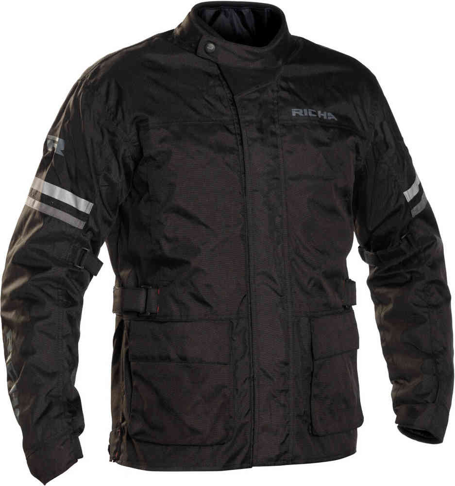 Длинная водонепроницаемая мотоциклетная текстильная куртка Buster Richa, черный фото