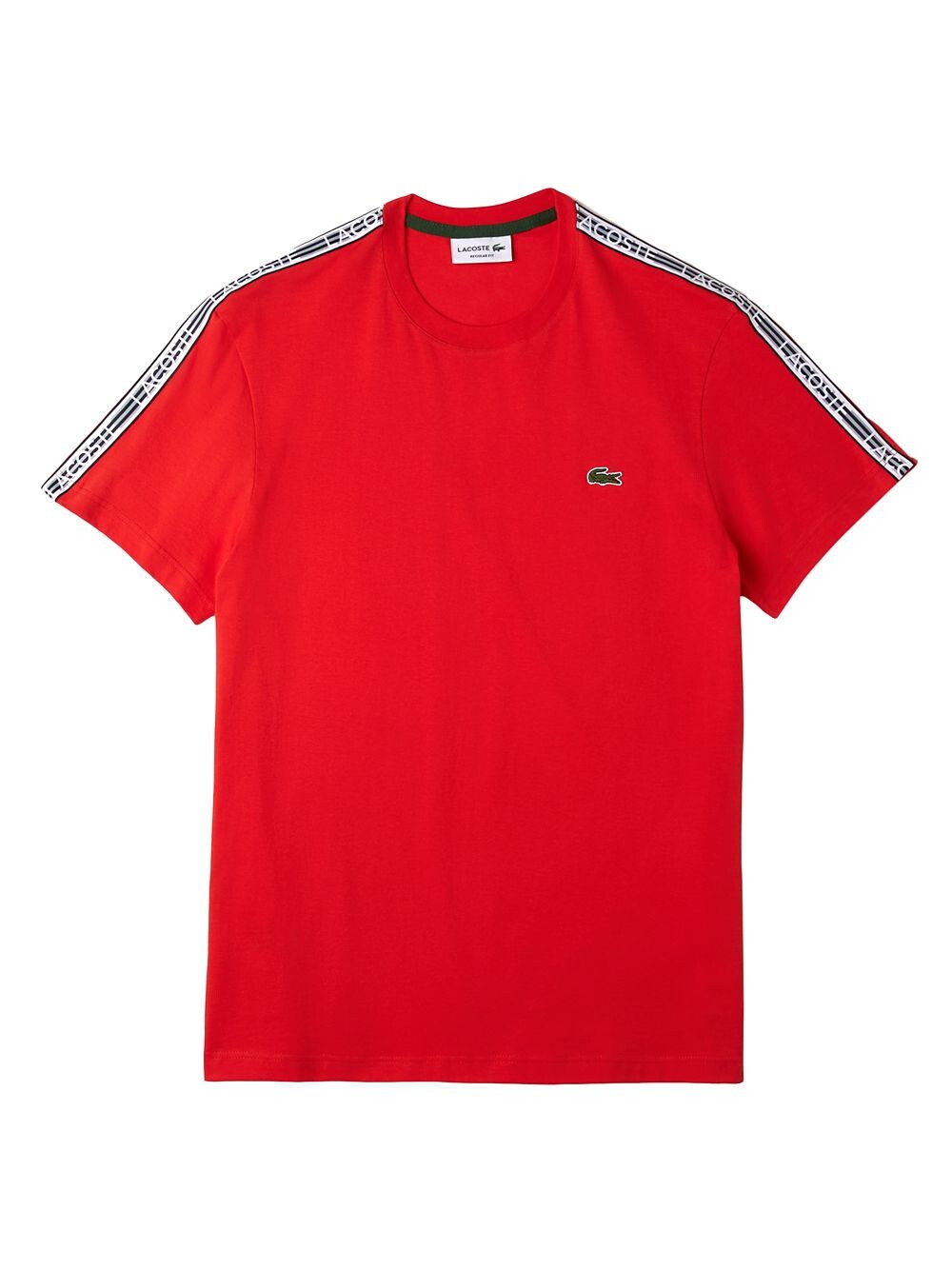 

Футболка стандартного кроя в полоску с логотипом Lacoste, Красный