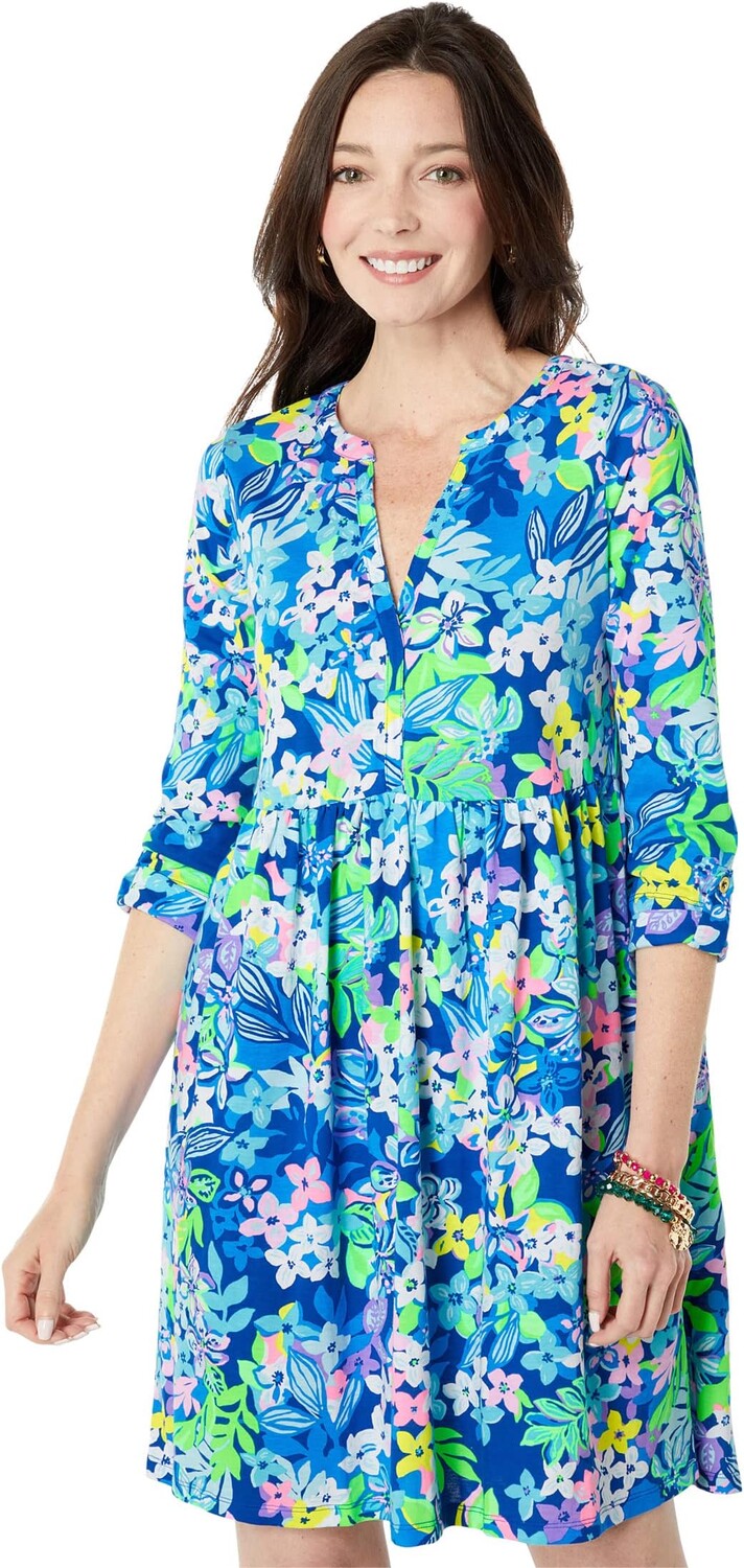 

Лоран Платье Lilly Pulitzer, цвет Borealis Blue Social Sunset