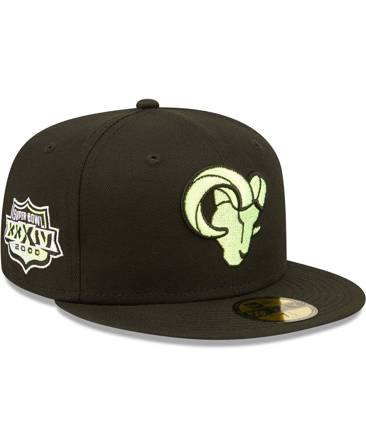 

Мужская черная облегающая шляпа Los Angeles Rams Super Bowl XXXIV Summer Pop 59FIFTY New Era