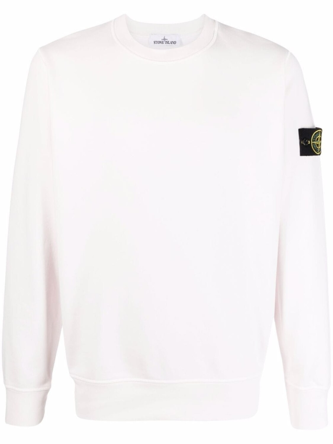 

Stone Island толстовка с круглым вырезом и нашивкой Compass, розовый