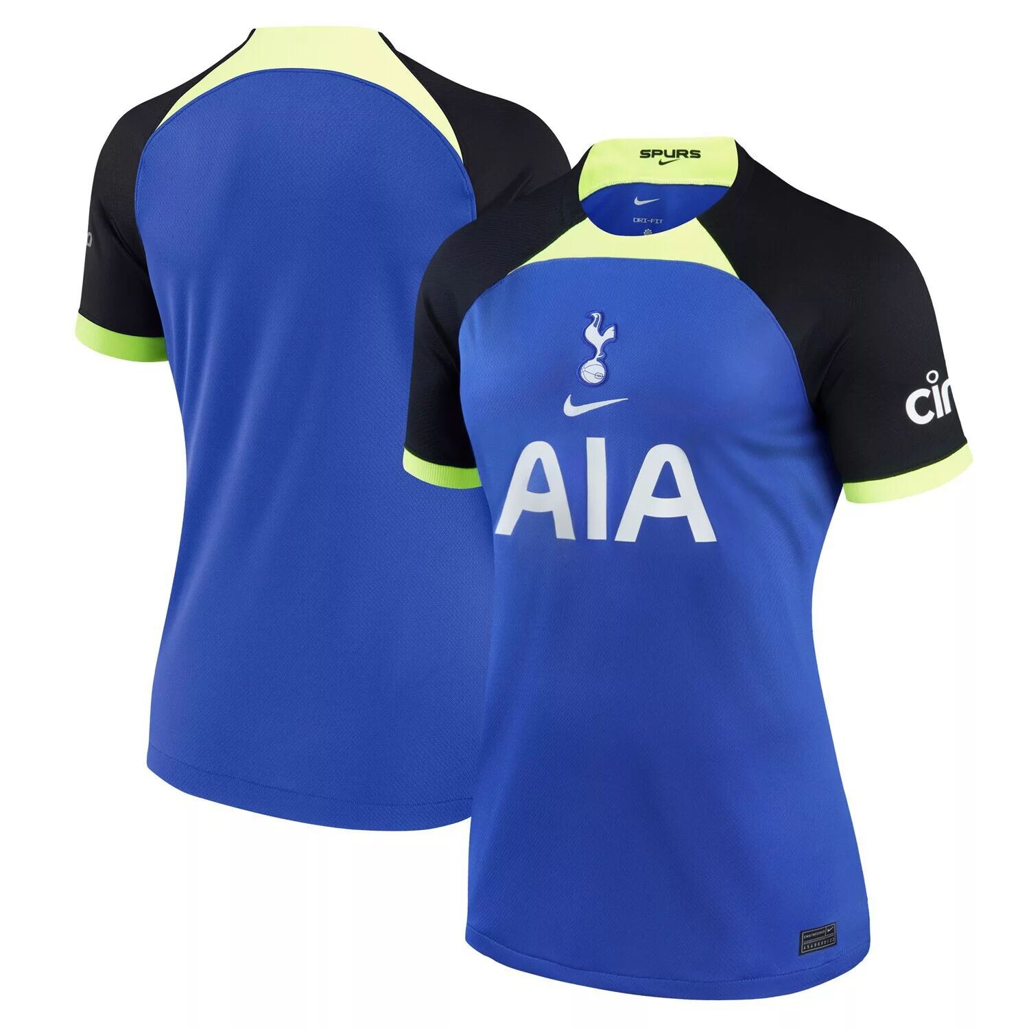 

Женское джерси Nike Blue Tottenham Hotspur 2022/23 Away Breathe Stadium Replica Nike