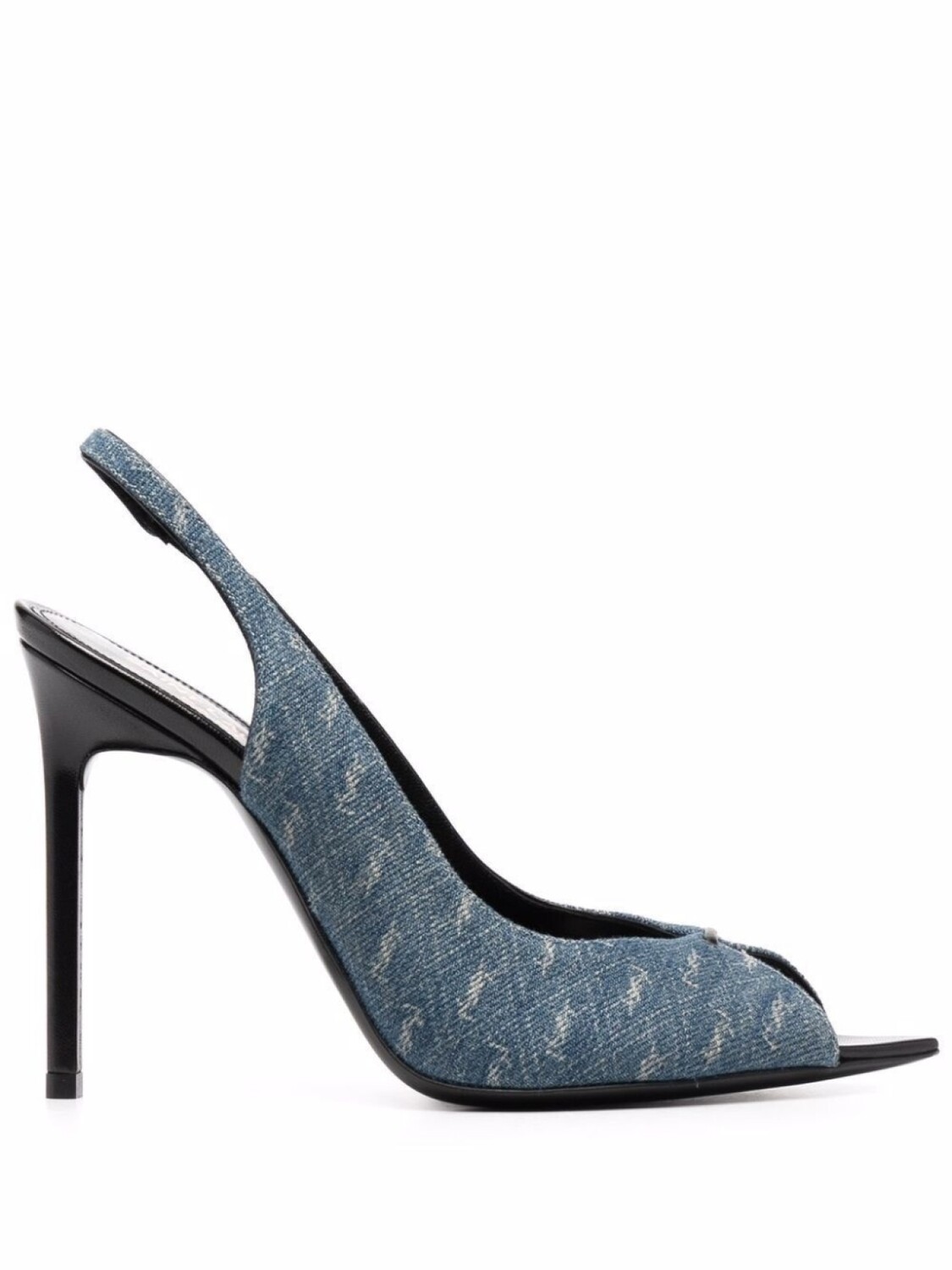 Туфли с логотипом YSL Saint Laurent, синий