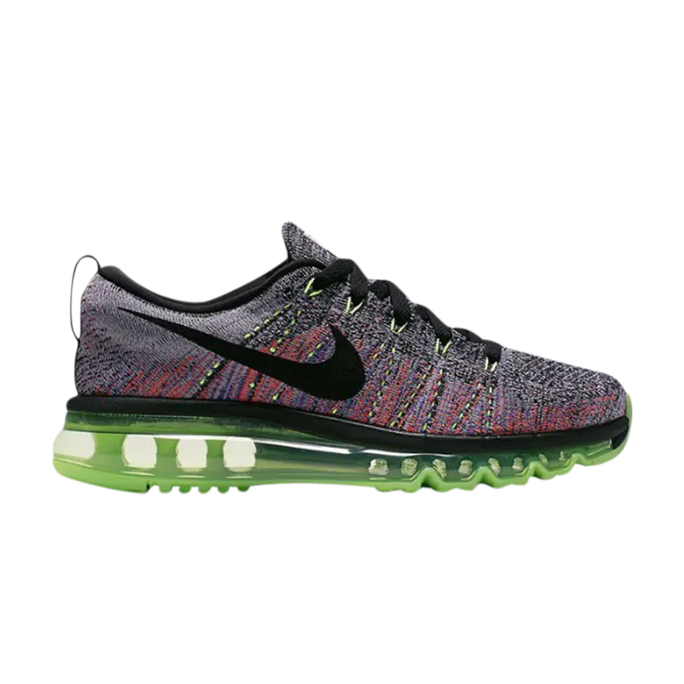 

Кроссовки Nike Flyknit Air Max 'Ghost Green Multicolor', разноцветный