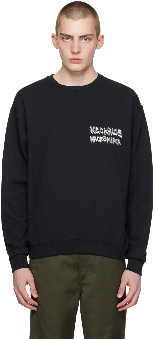 

Черный свитшот с принтом Wacko Maria