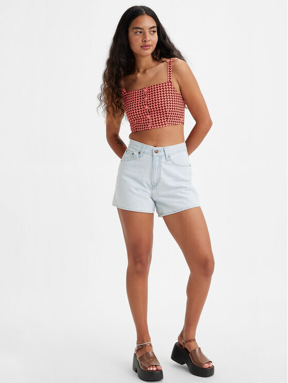 

Джинсовые шорты свободного кроя Levi's, синий