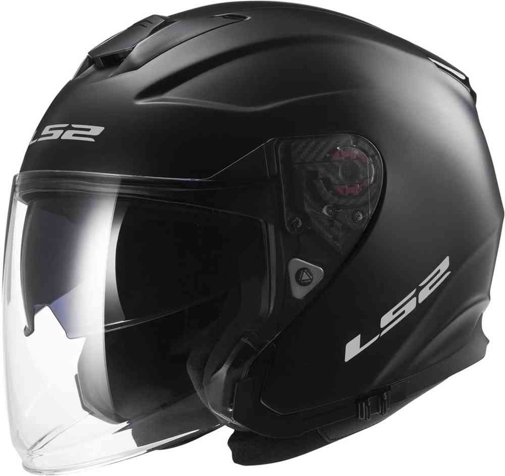 Реактивный шлем Infinity OF521 LS2, черный мэтт защитный козырек для мотоциклетного шлема откидной пузырьковый козырек для шлемов с открытым лицом ретро очки moto casco серебристые линзы