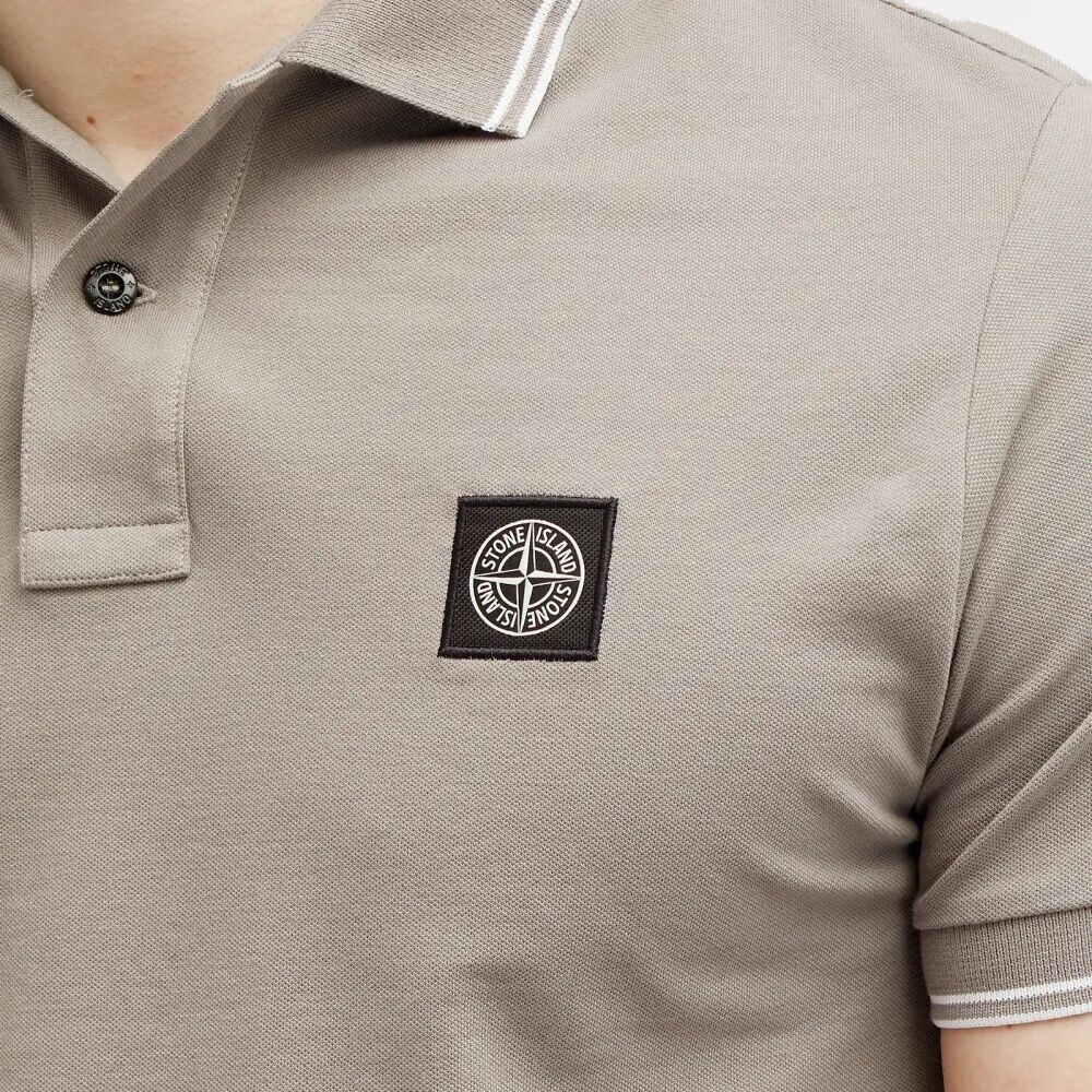 

Stone Island Рубашка поло с нашивкой, серый