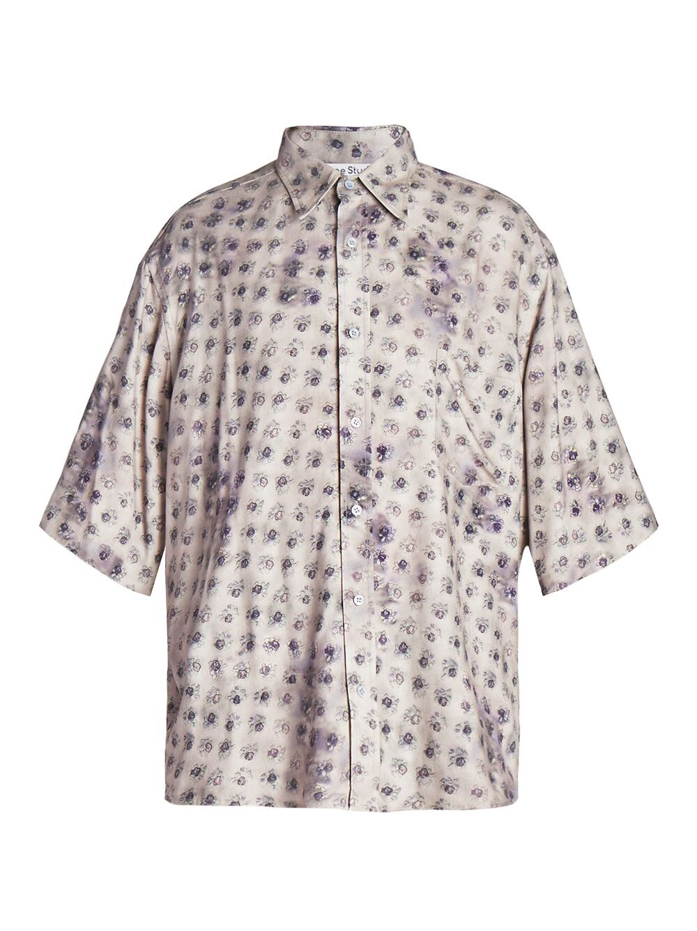 

Рубашка Sambler с принтом роз Acne Studios, серый