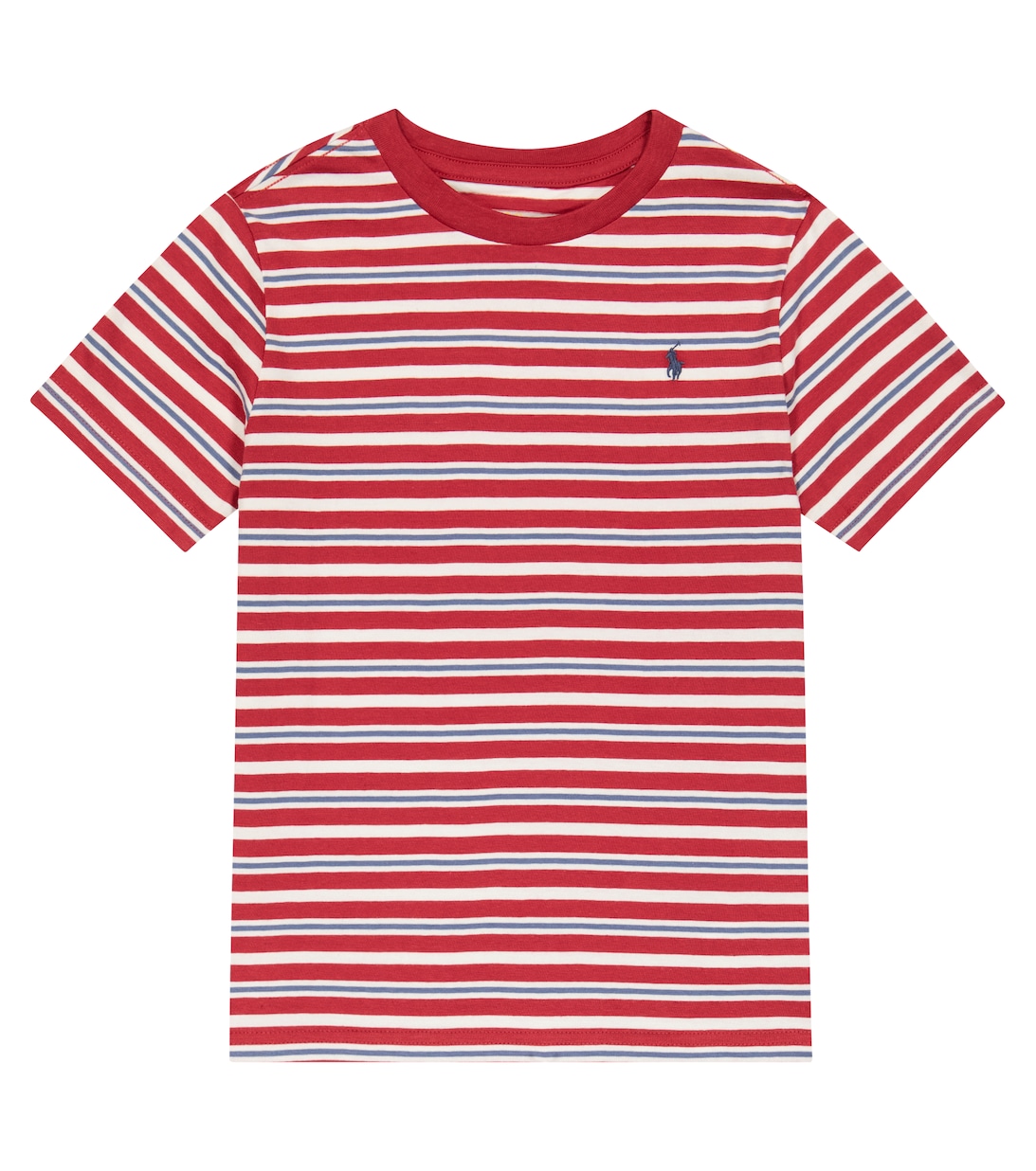 Хлопковая футболка в полоску Polo Ralph Lauren, красный хлопковая футболка в полоску polo ralph lauren разноцветный