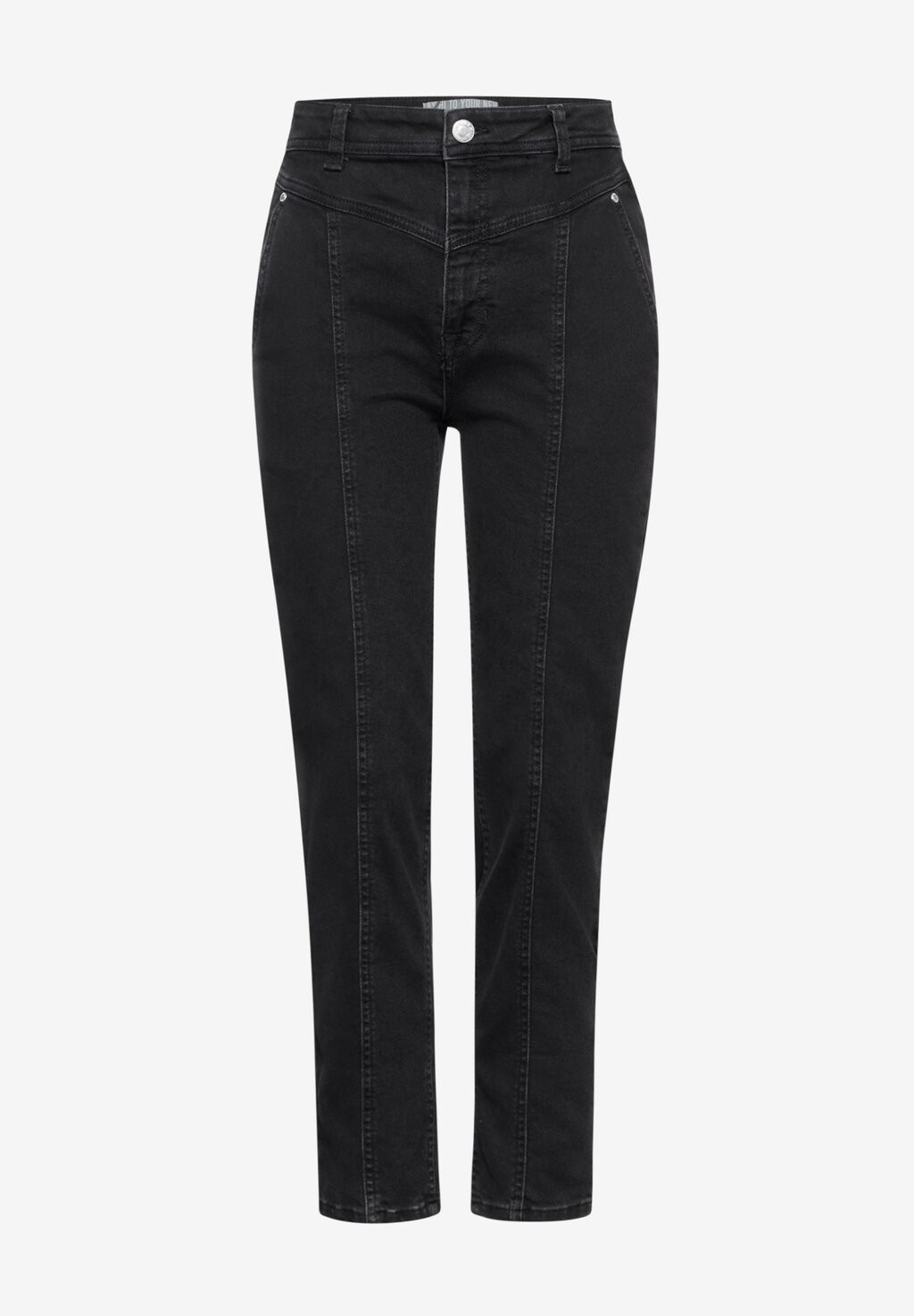 

Зауженные джинсы IM MOM FIT Street One, черный металлик