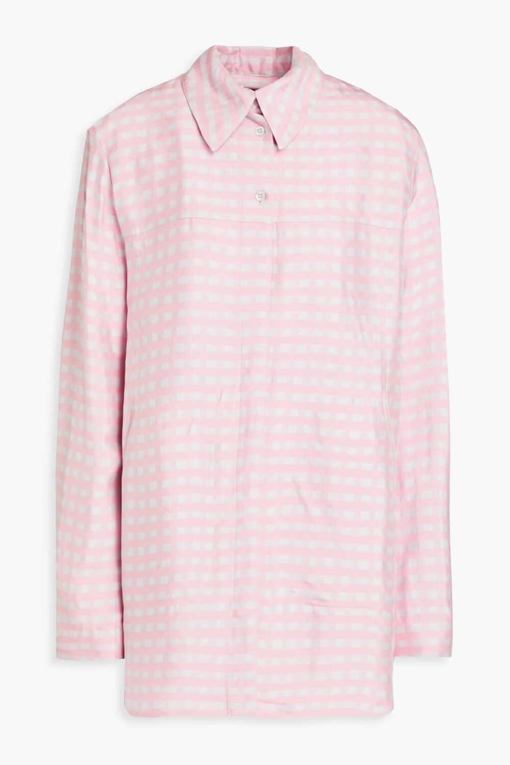 

Жаккардовая рубашка Passio в мелкую клетку Jacquemus, розовый