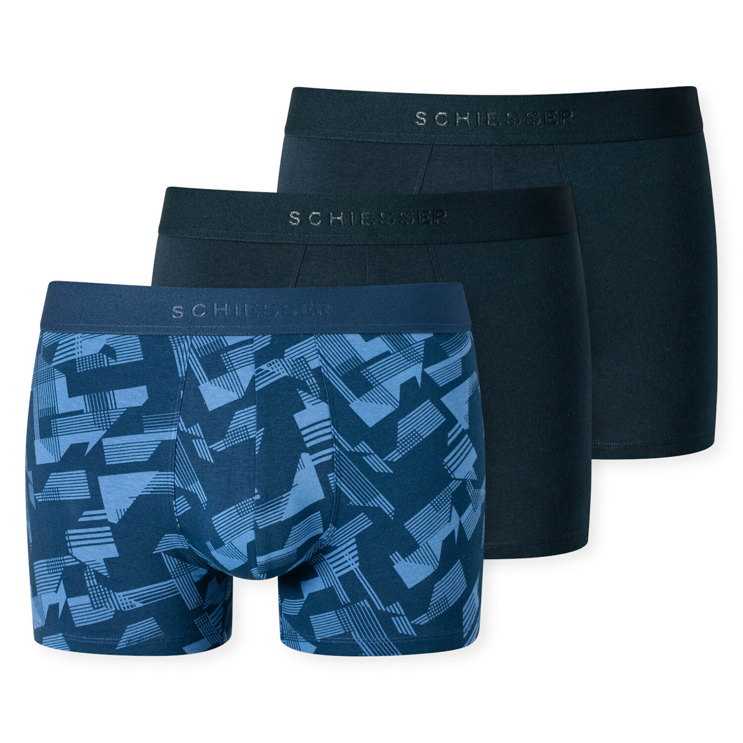 

Боксеры Schiesser Boxershort 3 шт, синий
