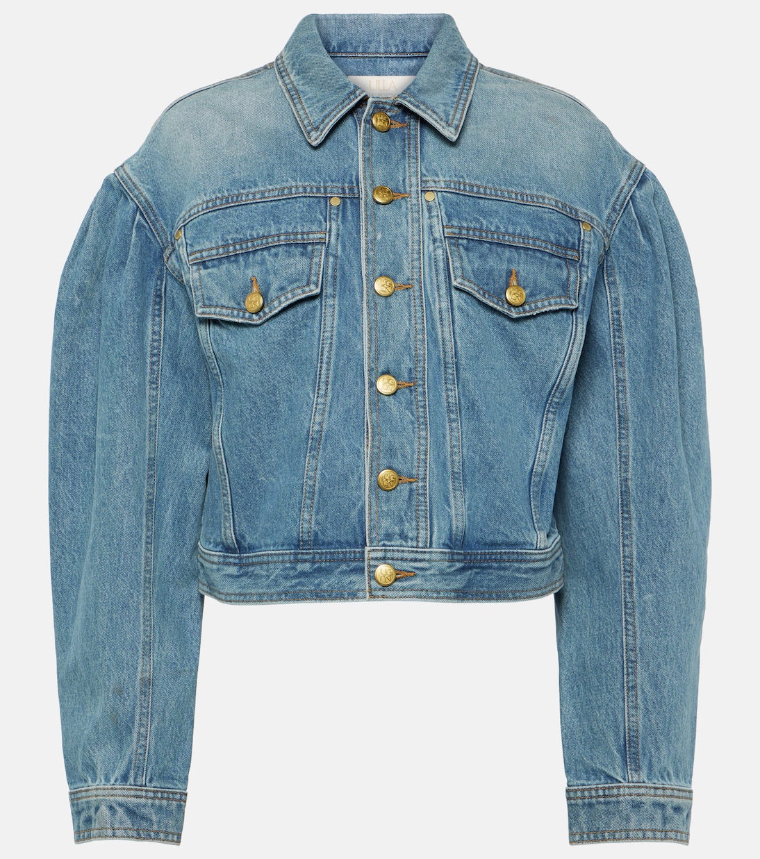 Укороченная джинсовая куртка cosette Ulla Johnson, синий