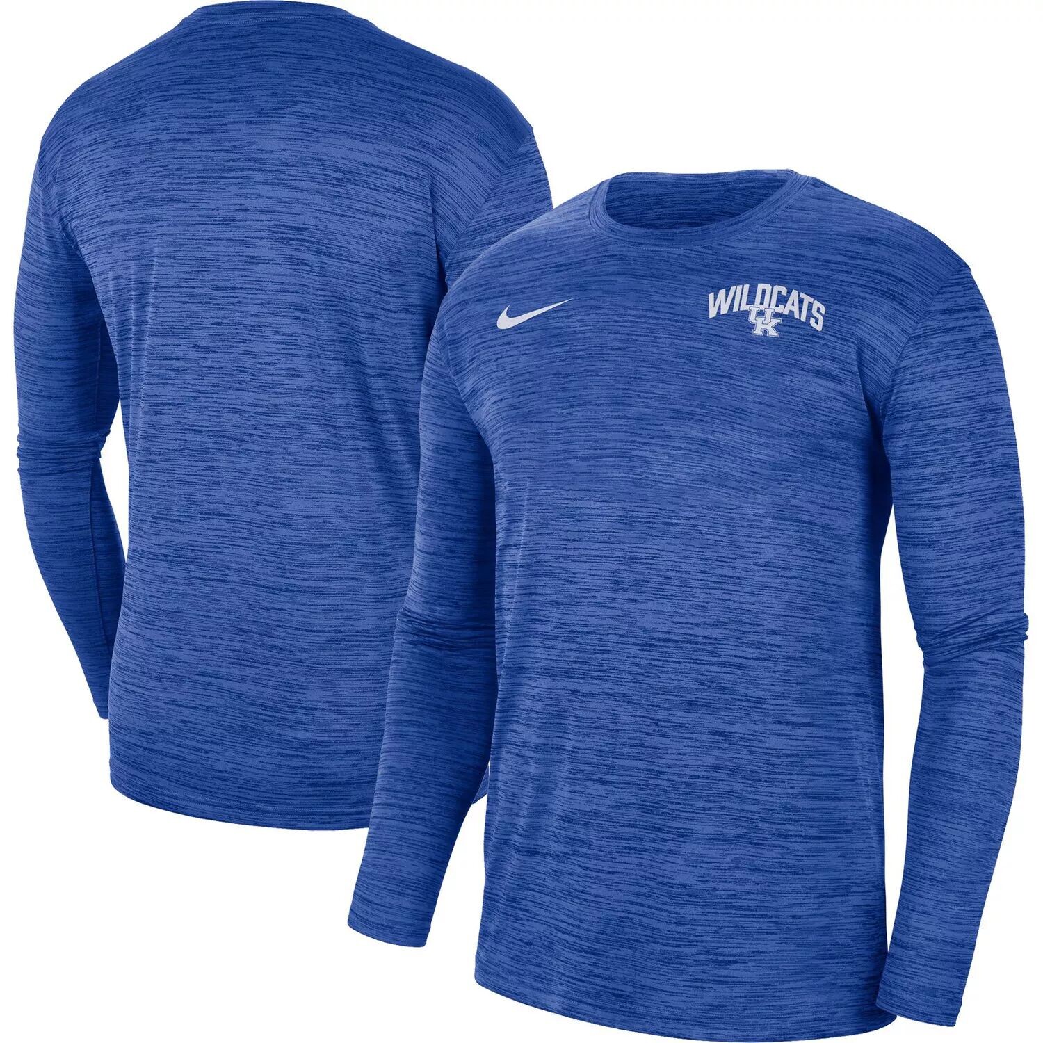 

Мужская футболка с длинным рукавом Nike Royal Kentucky Wildcats 2022 Sideline Game Day Velocity Performance