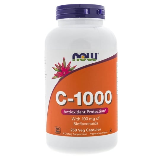 Биологически активная добавка Витамин С Now Foods, 250 капсул биологически активная добавка с коэнзимом now co q10 60