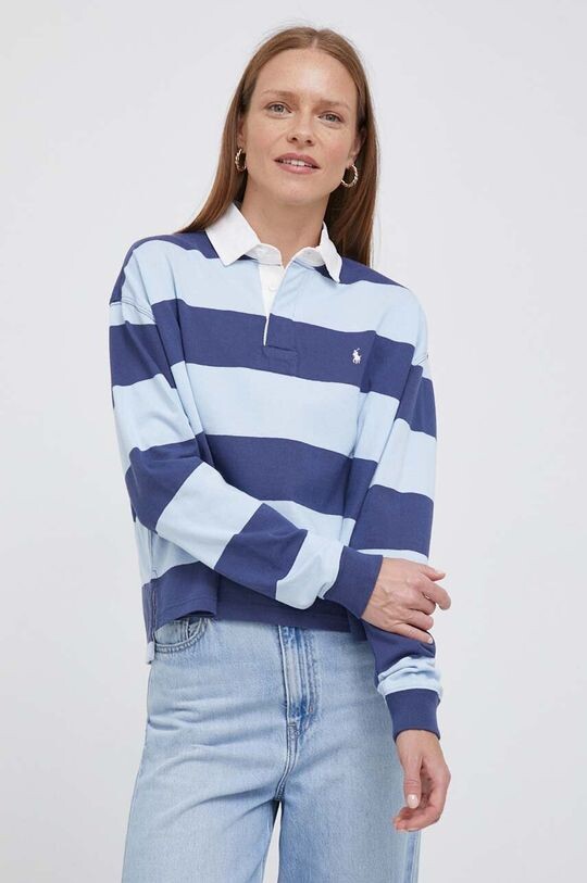 

Хлопковая рубашка с длинными рукавами Polo Ralph Lauren, мультиколор