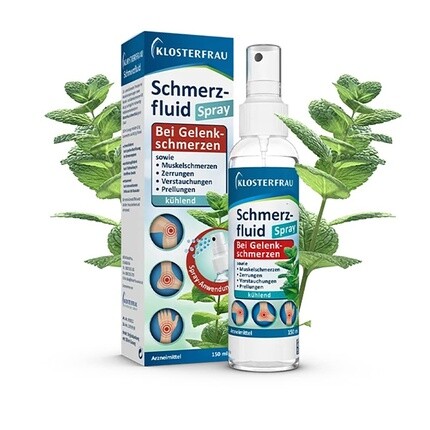 

Klosterfrau Pain Fluid спрей от болей в суставах и мышцах 150мл