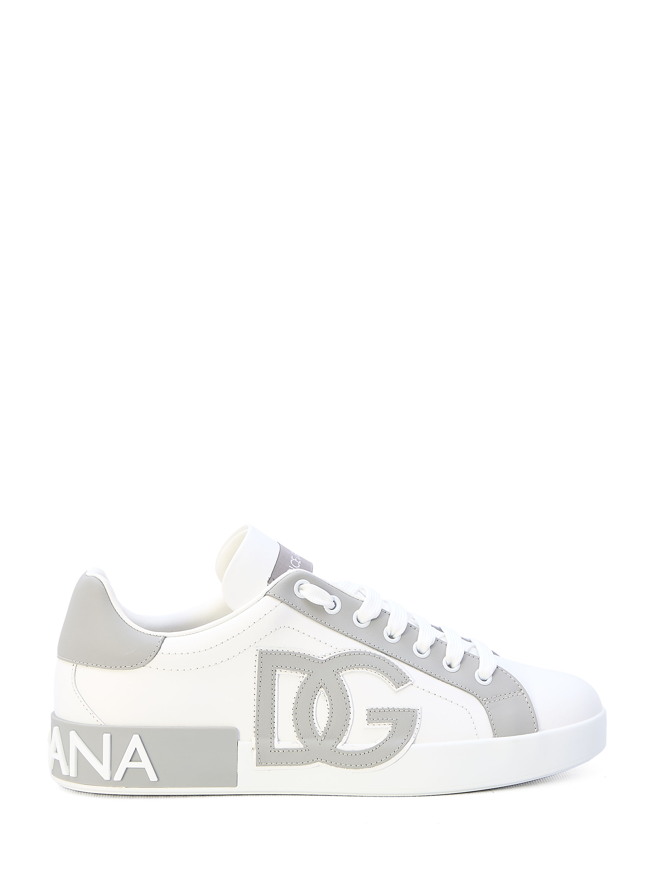 Кроссовки Dolce&Gabbana Portofino, белый белоснежные кроссовки overcome с серыми вставками