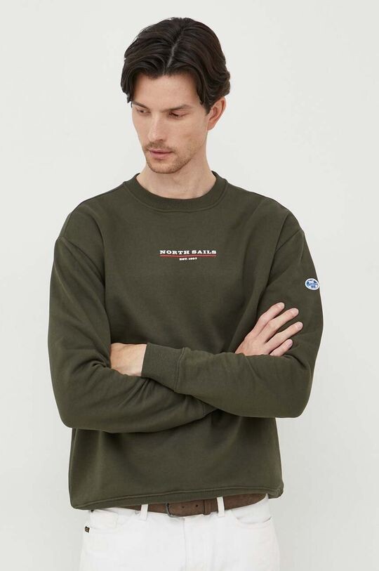 

Толстовка из хлопка North Sails, зеленый
