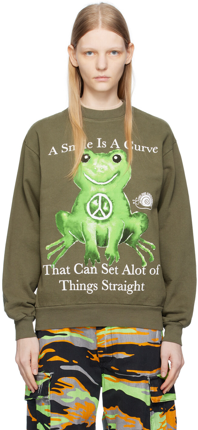 

Интернет-керамика Green Peace Frog Армейский свитер Online Ceramics