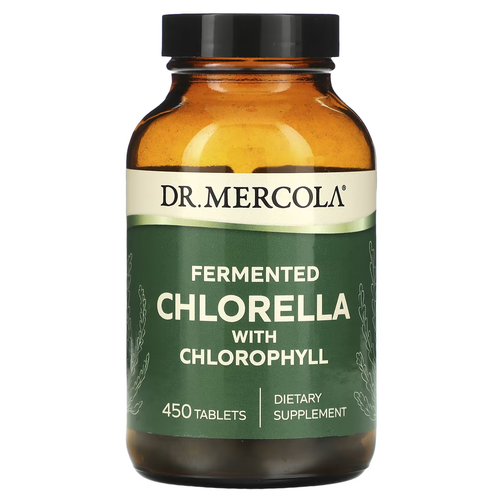 Ферментированная хлорелла Dr. Mercola с хлорофиллом, 450 таблеток