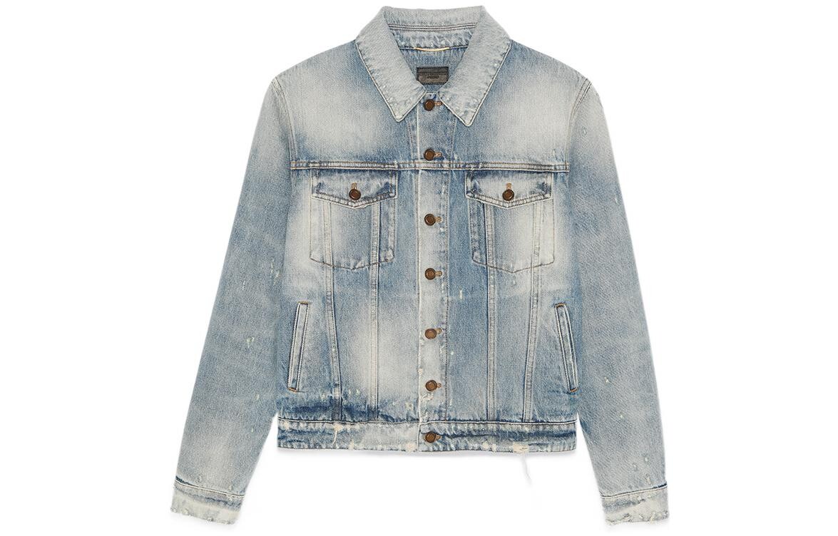 

SAINT LAURENT Женская джинсовая куртка, цвет Blue