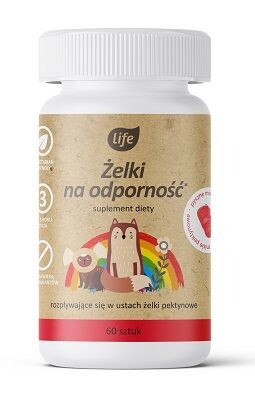 

Витаминные желе Life Pektynowe Żelki Odporność , 60 шт