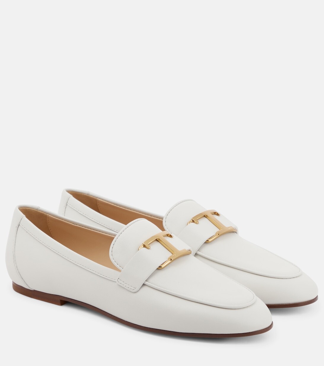 

Кожаные лоферы T Timeless Tod's, белый