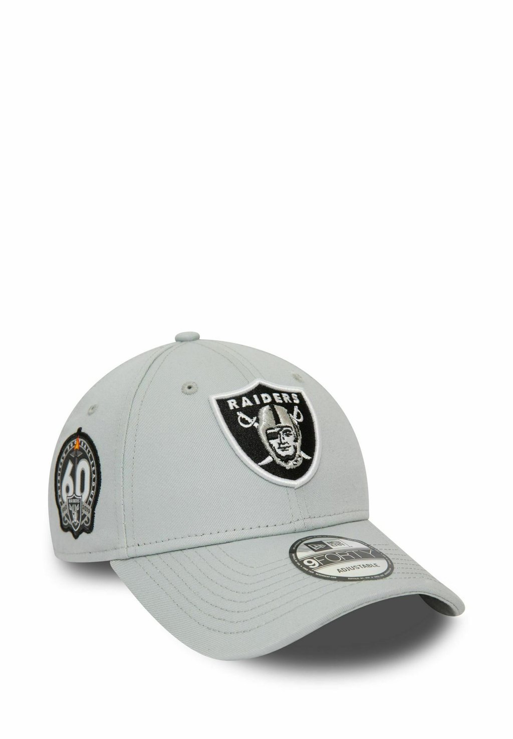 

Бейсболка 9FORTY STRAPBACK SIDEPATCH LAS VEGAS RAIDERS New Era, цвет grey