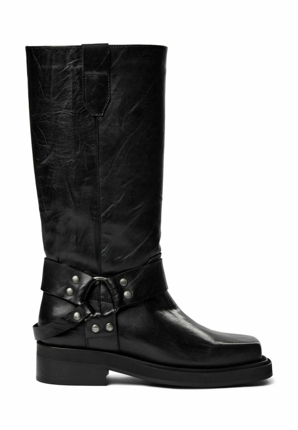Техасские/байкерские ботинки Angelina Pavement, цвет black crinkle