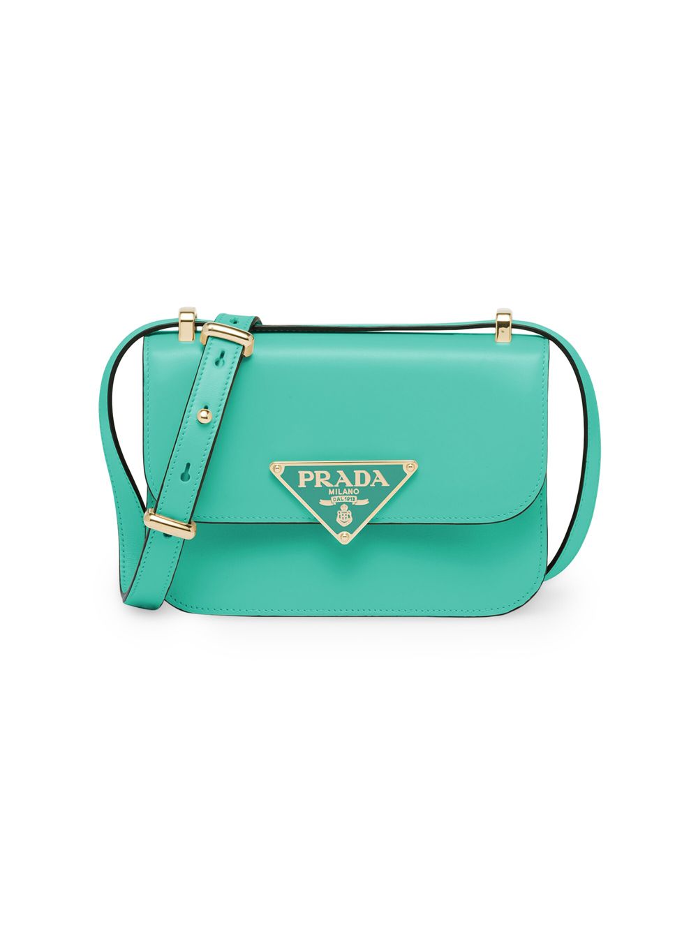 Кожаная сумка с эмблемой Prada, зеленый кружка с эмблемой фк псж