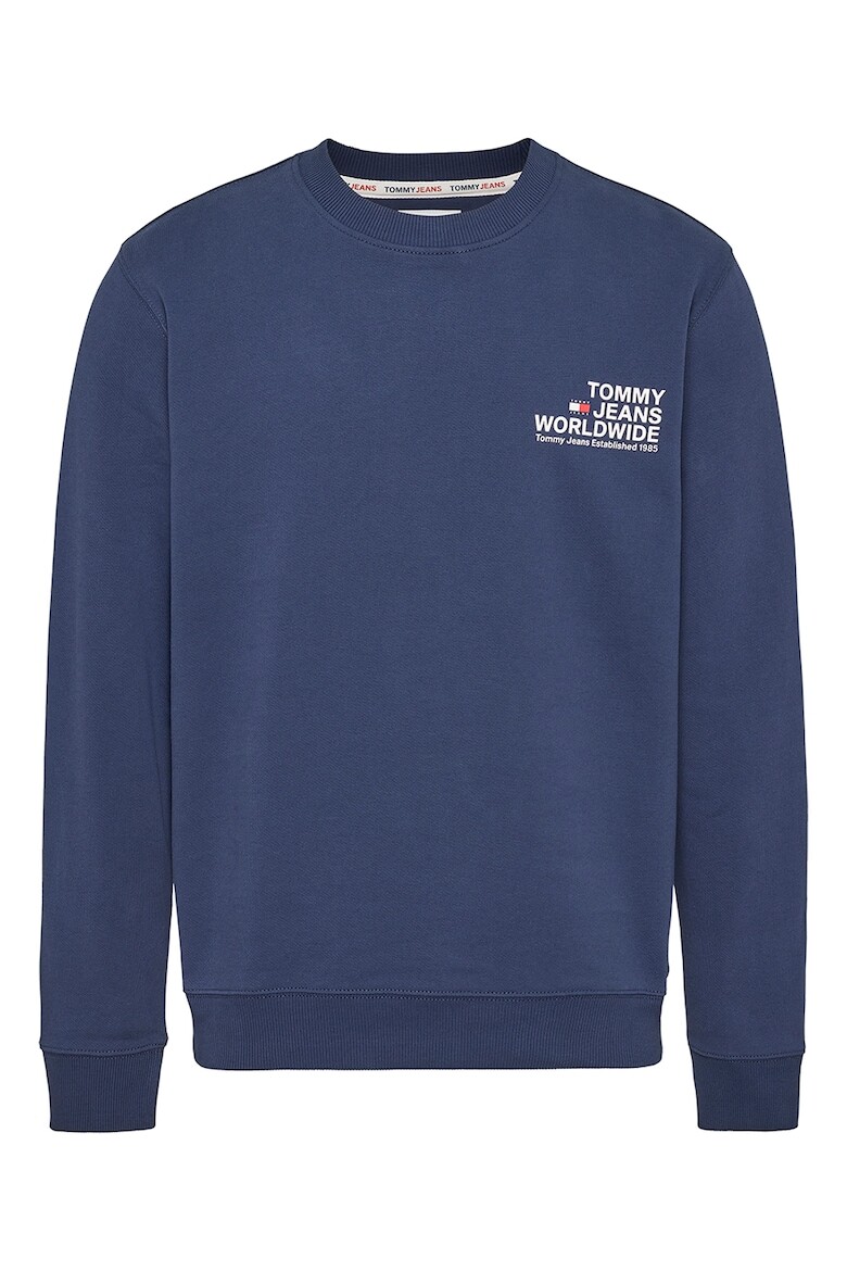 

Толстовка с овальным вырезом и логотипом Tommy Jeans, синий