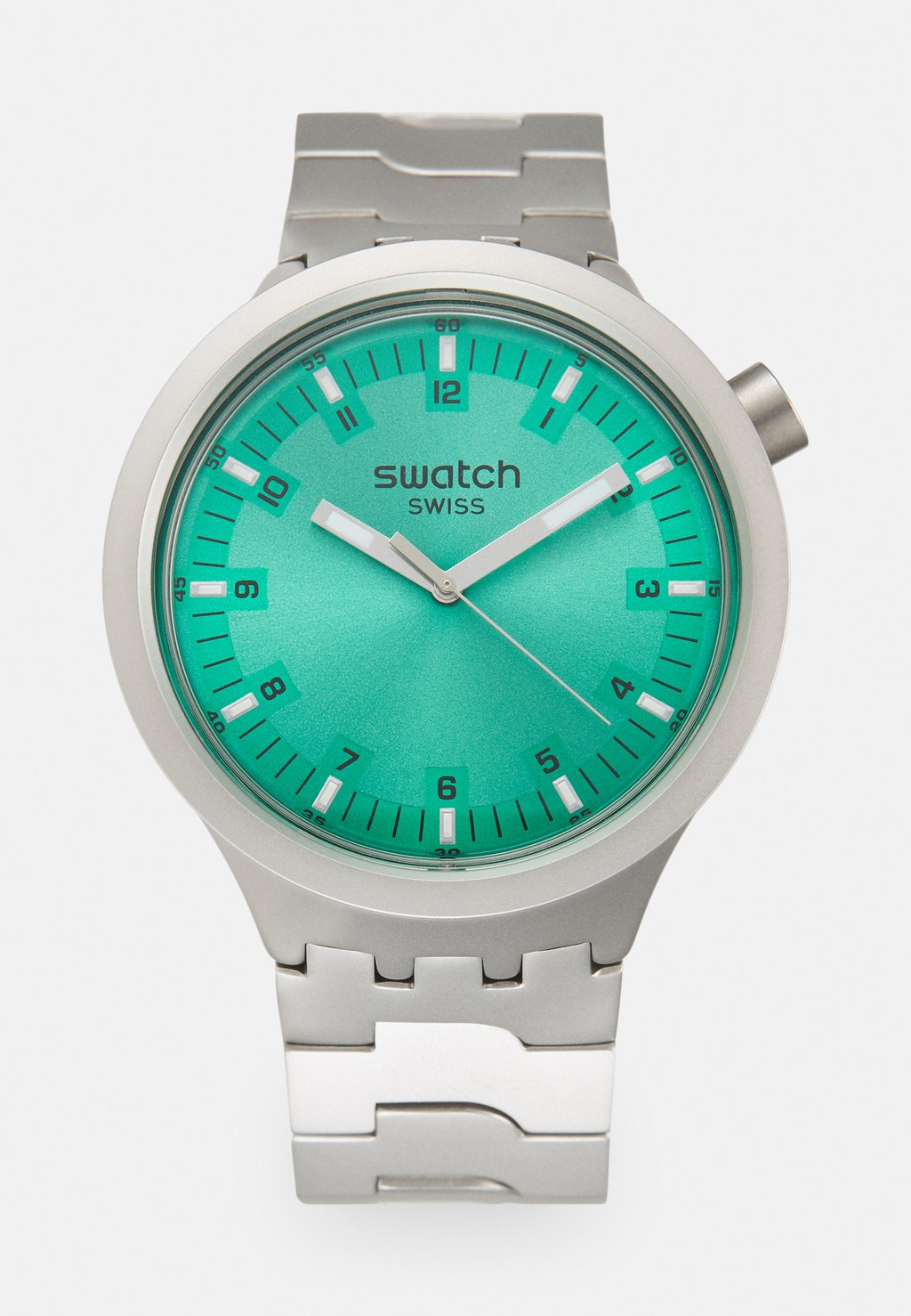 Часы Aqua Shimmer Unisex Swatch, цвет silver-coloured/turquoise