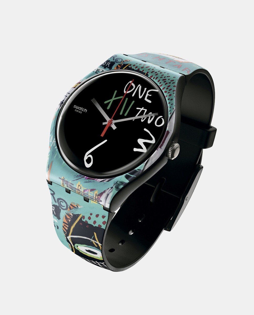

SUOZ356 черные силиконовые мужские часы Swatch, черный