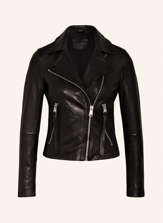 

Далби кожаная куртка Allsaints, черный