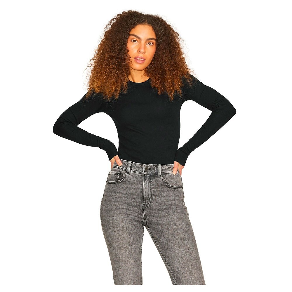 

Футболка с длинным рукавом Jack & Jones Freya Rib JJXX, черный