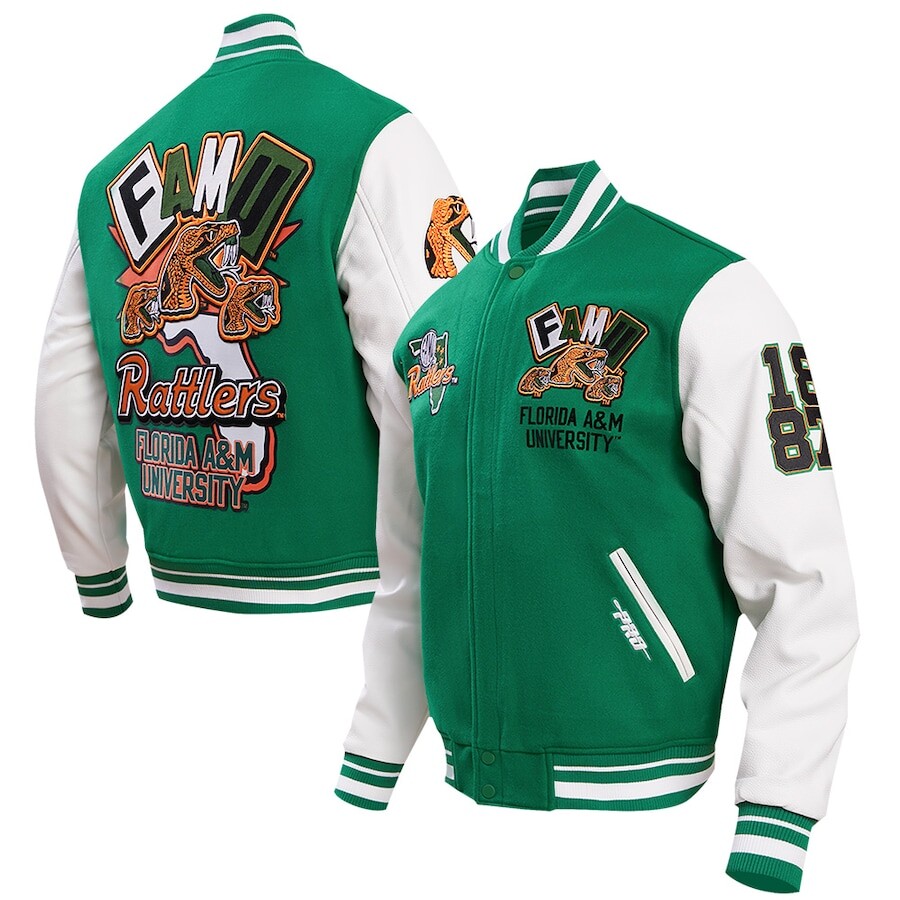 

Куртка Pro Standard Florida A And M Rattlers, зеленый