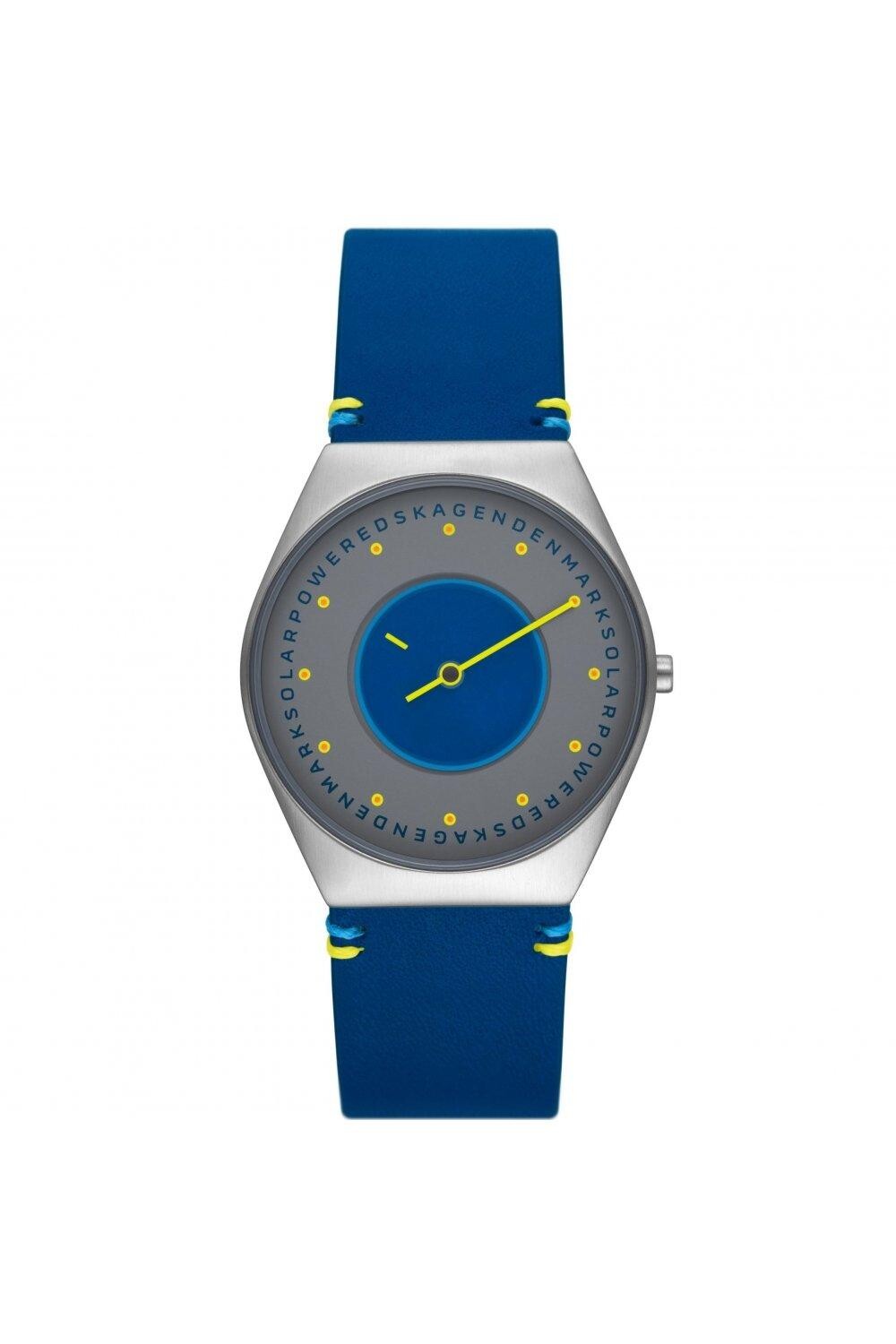 

Классические аналоговые часы Grenen Solar Halo из нержавеющей стали — Skw6873 Skagen, серый