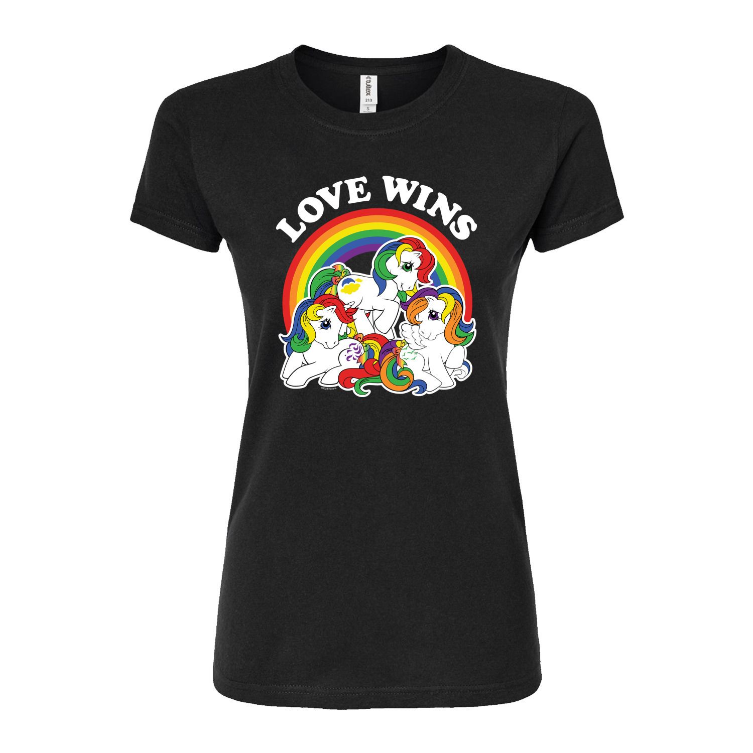 Облегающая футболка My Little Pony Love Wins для юниоров Licensed Character, черный
