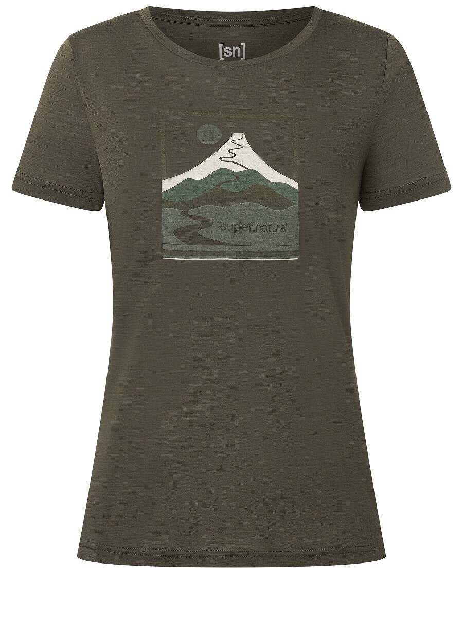 

Футболка super.natural Merino, зеленый