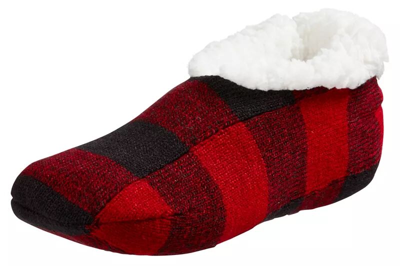 Женские уютные праздничные носки в клетку Northeast Outfitters в клетку-бафф, красный