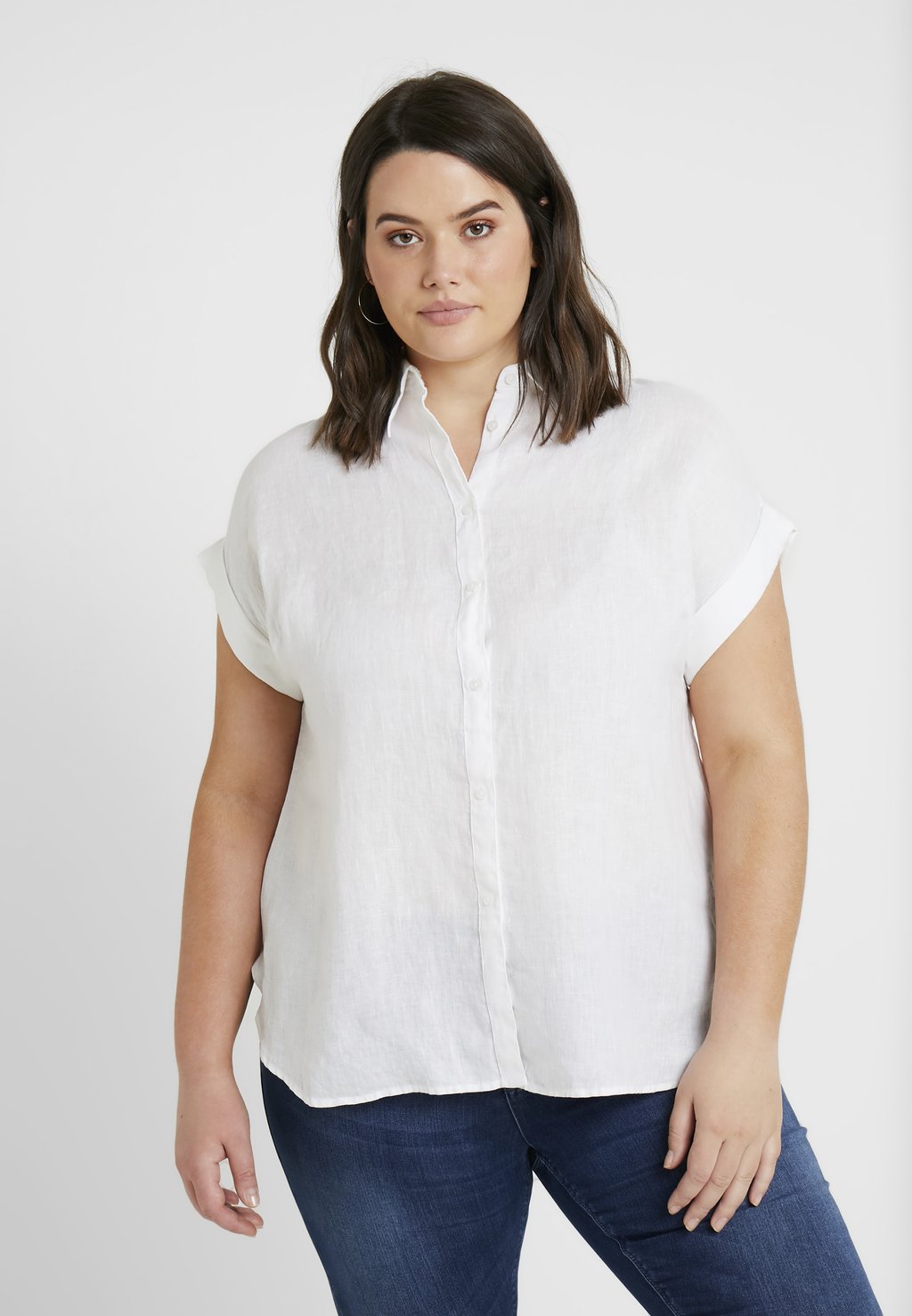 Блуза на пуговицах Ralph Lauren, белый