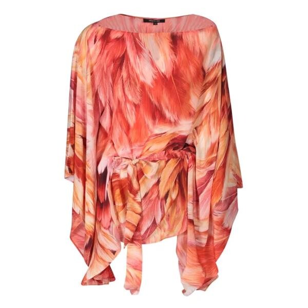 

Футболка silk blouse Roberto Cavalli, мультиколор