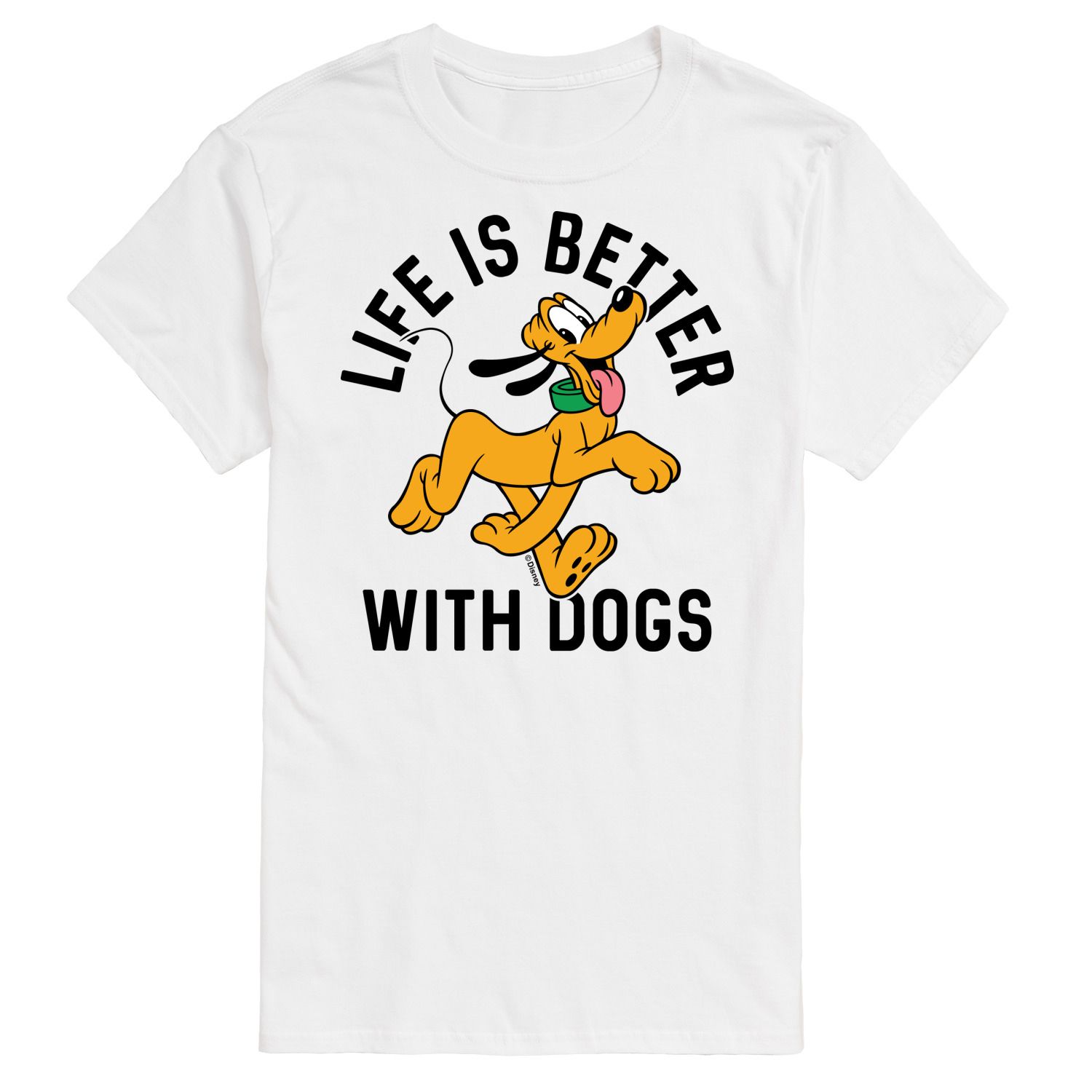 Мужская футболка Disney с рисунком собак «Жизнь лучше с собаками» Licensed Character printio футболка для собак с собакой жизнь лучше