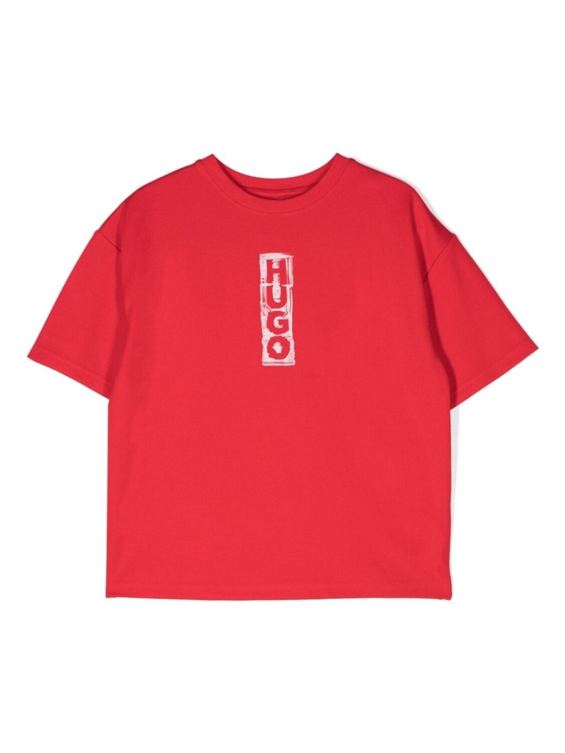 

HUGO KIDS футболка с логотипом, красный