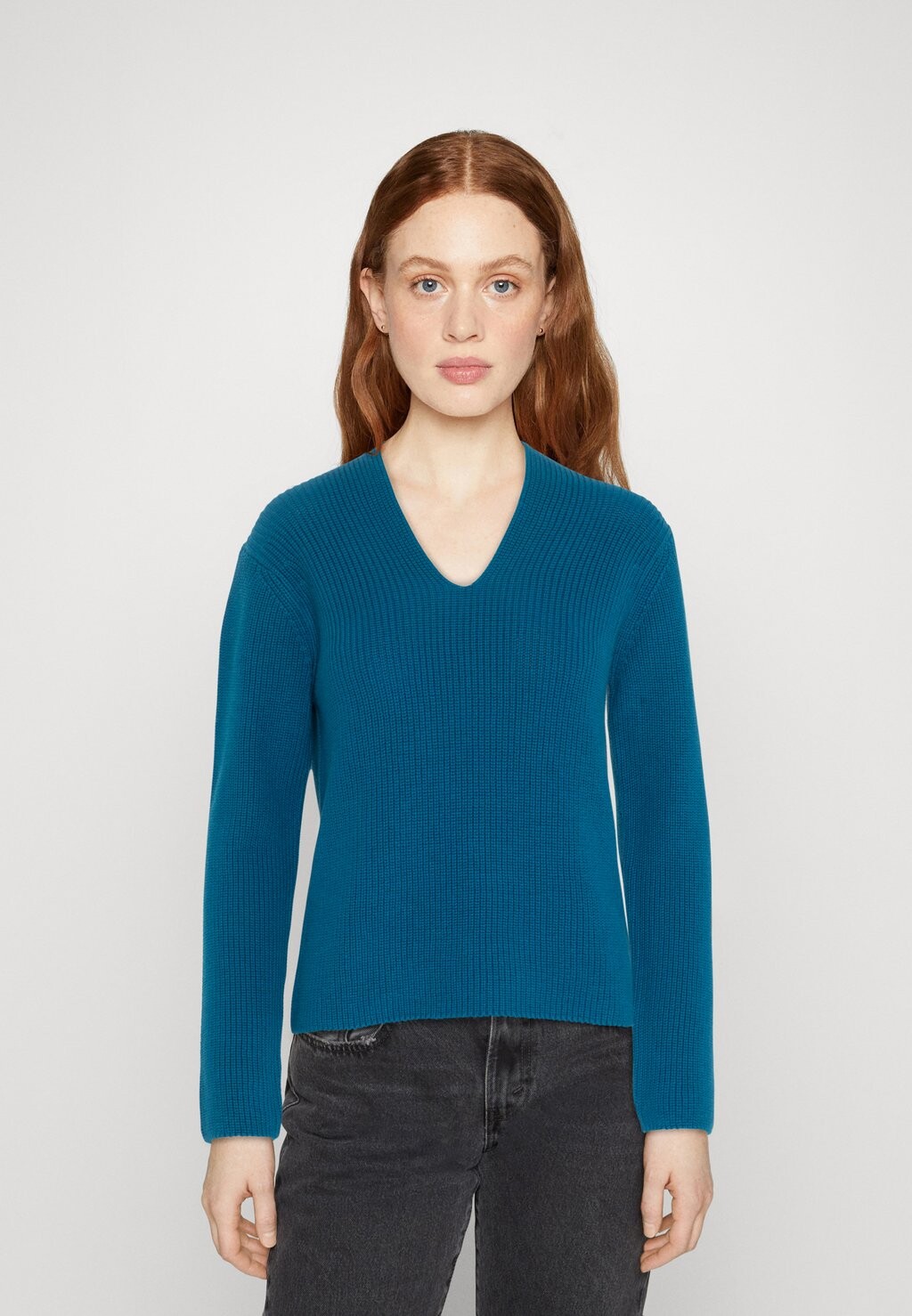 

Джемпер Marc O'Polo Longsleeve V-Neck, ярко–синий