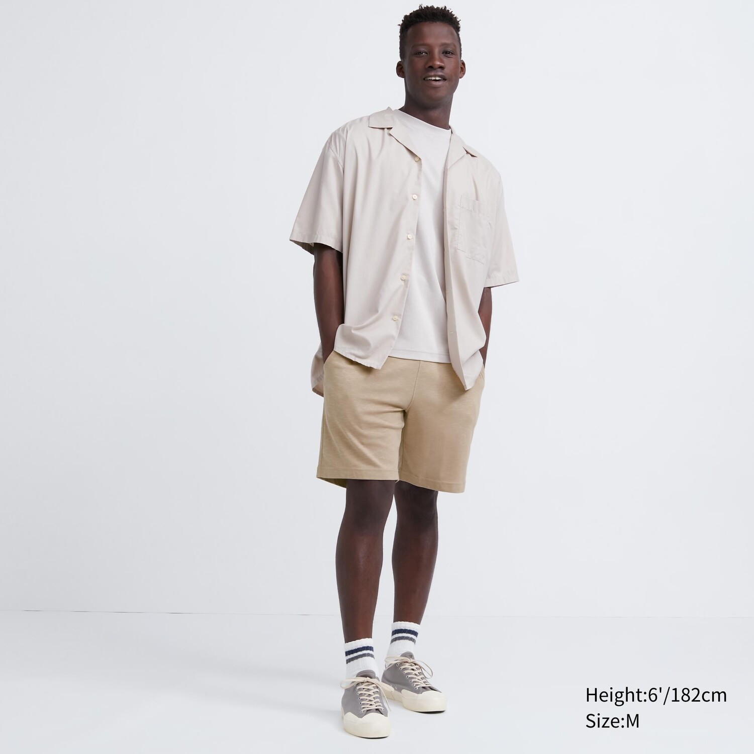

Легкие хлопковые шорты AIRism Uniqlo, хаки