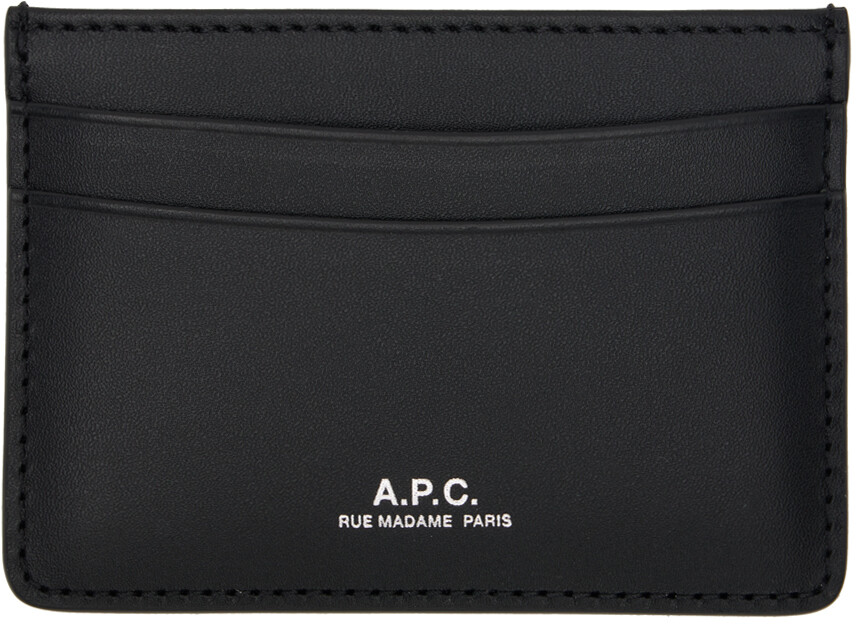 

Черный визитница Andre A.P.C., цвет Black